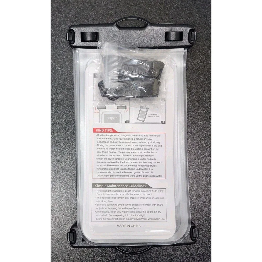 2 ProCase Waterproof Phone Pouch for Nearly All Phone Sizes. Iphone, Samsung